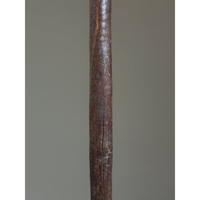Antique African Lobi Staff With Double-Headed Finial With Custom Stand For Sale In Philadelphia - Image 6 of 7