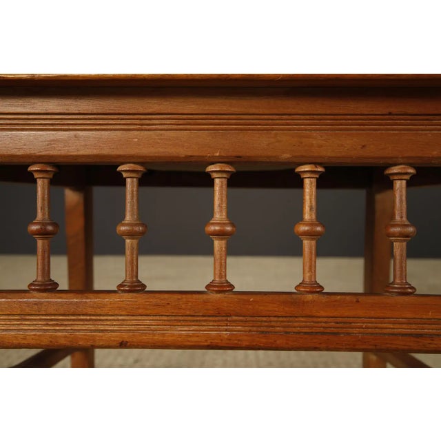 Brown Late 19th Century English Oak Aesthetic Movement Armchair For Sale - Image 8 of 18