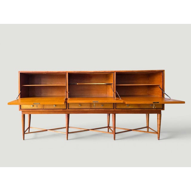 Mid-Century Modern Italian Sideboard in Teak, 1957 For Sale - Image 11 of 18
