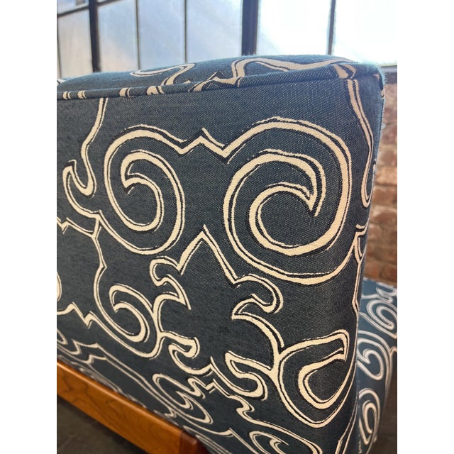 Blue Mid 20th Century Model 250 Armless Sofa Attributed to Jen Risom For Sale - Image 8 of 8