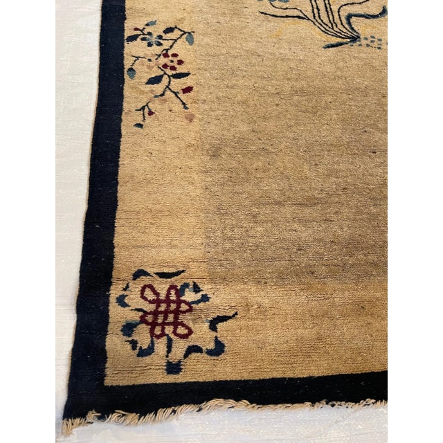 Early-19th Century Antique Chinese Small Rug - 5'10'' X 3'3'' For Sale In Los Angeles - Image 6 of 9