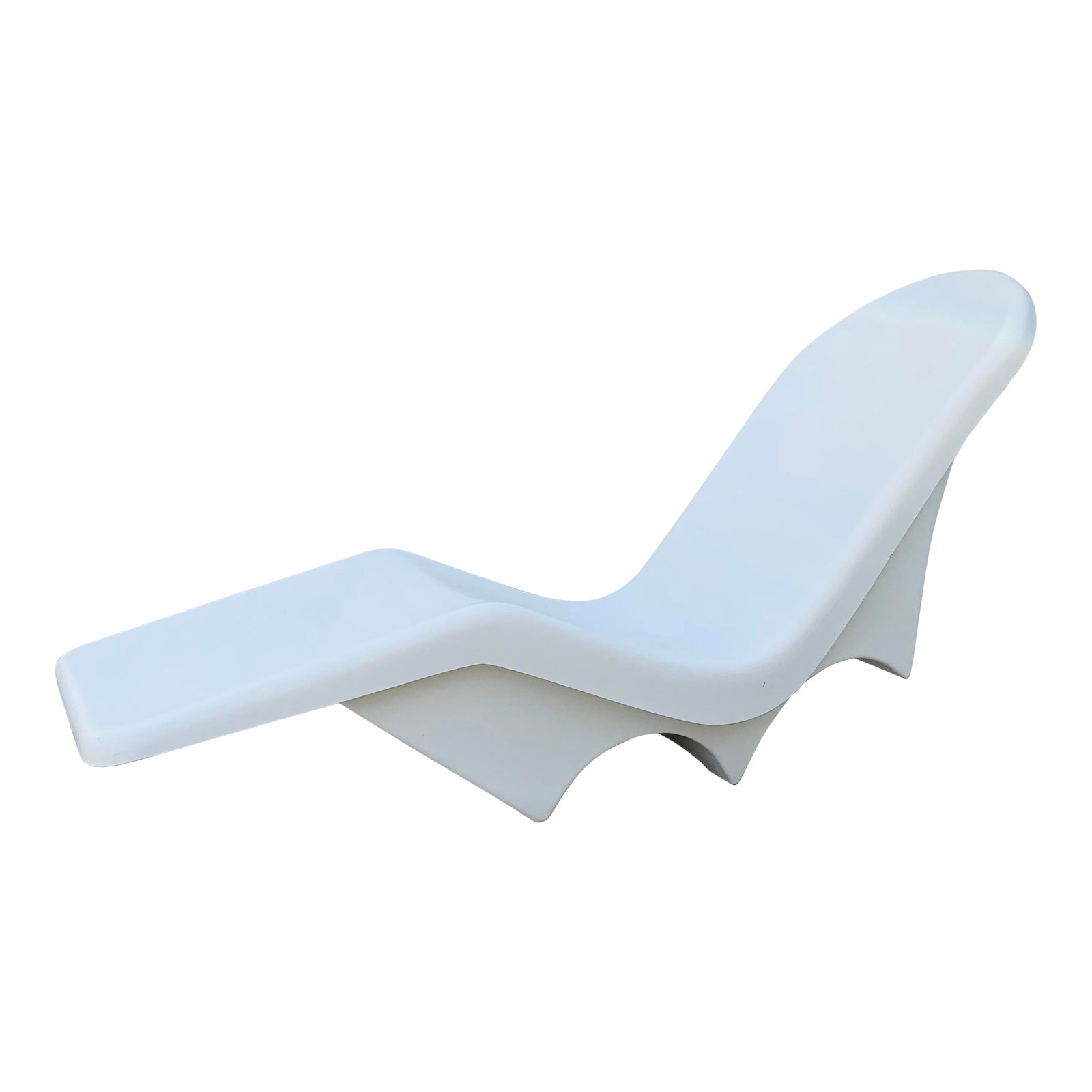Mid Century Fibrella Fiberglass Pool Sun Chaise Lounge By Le