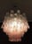 Murano Glass Tube Chandelier – 36 Glasses Transparent With Pink Shades Tube For Sale - Image 11 of 11