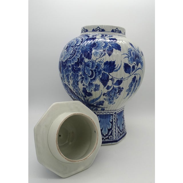 Vintage Ceramic Delftware Jar, 1950 For Sale - Image 6 of 18