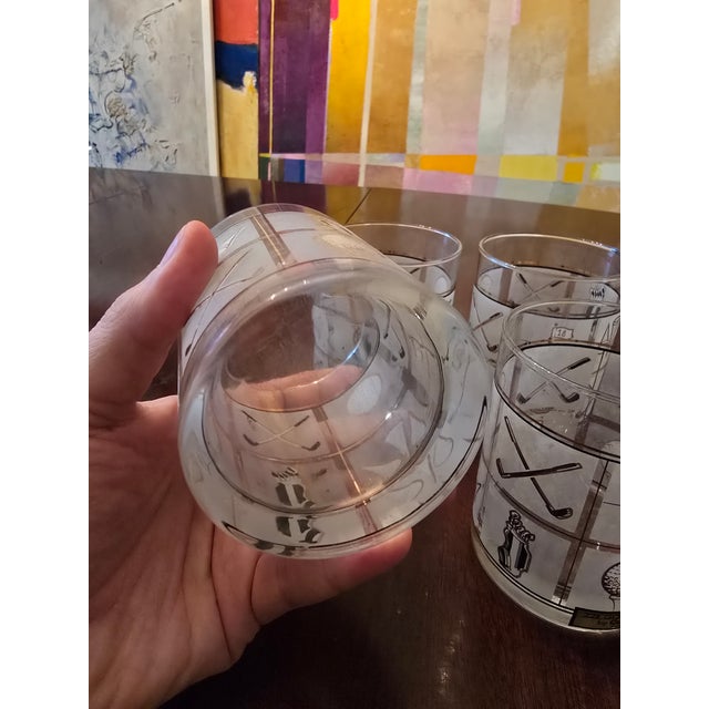 Mid Century Vintage Glasses Barware 22k Gold Designer- Set of 4 For Sale In Boston - Image 6 of 9