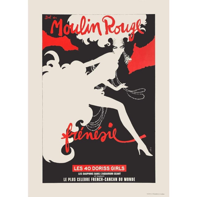 2009 "Frénésie" René Gruau Moulin Rouge Lithograph Poster For Sale