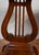 1940s Mersman Duncan Phyfe Style Mahogany Lyre Base Pair of Side Tables / End Tables For Sale - Image 6 of 15