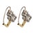 2010s Edwardian Style 2.34 Carat Diamond Platinum Gold Drop Earrings, A Pair For Sale - Image 5 of 5