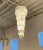Italian Mid-Century Spiral Glass Chandelier For Sale - Image 9 of 10