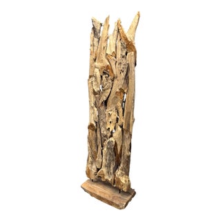 Revelation by Uttermost Sculptural Driftwood Floor Screen For Sale