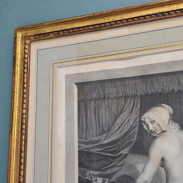 Jacob Van Loo, Bedtime, 1800s, Glass, Wood and Paper For Sale - Image 6 of 15