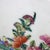 Oversized Chinese Rose Medallion Punch Bowl Flower Garden & Butterflies C1930 For Sale - Image 6 of 15
