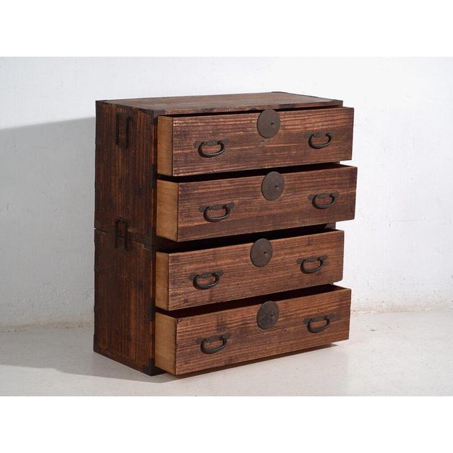 Japanese Chest of Drawers in Wood For Sale - Image 3 of 14