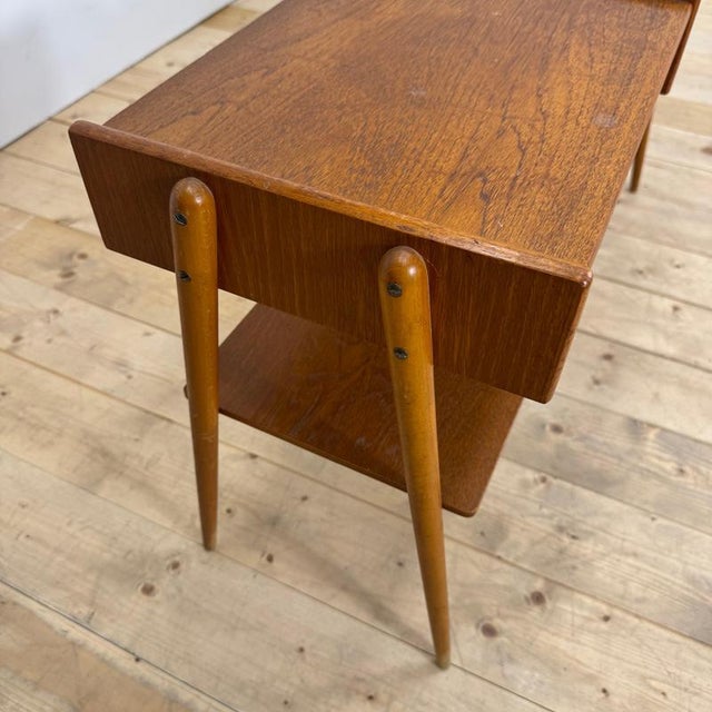 Teak Bedside Tables from AB Carlström, 1960, Set of 2 For Sale - Image 9 of 10