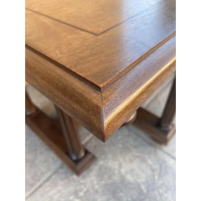 Antique Spanish Carved Church Table or Altar with Wood Stretchers For Sale - Image 13 of 14