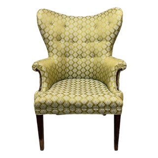 1940's Mid Century Modern Butterfly Wingback Chair For Sale