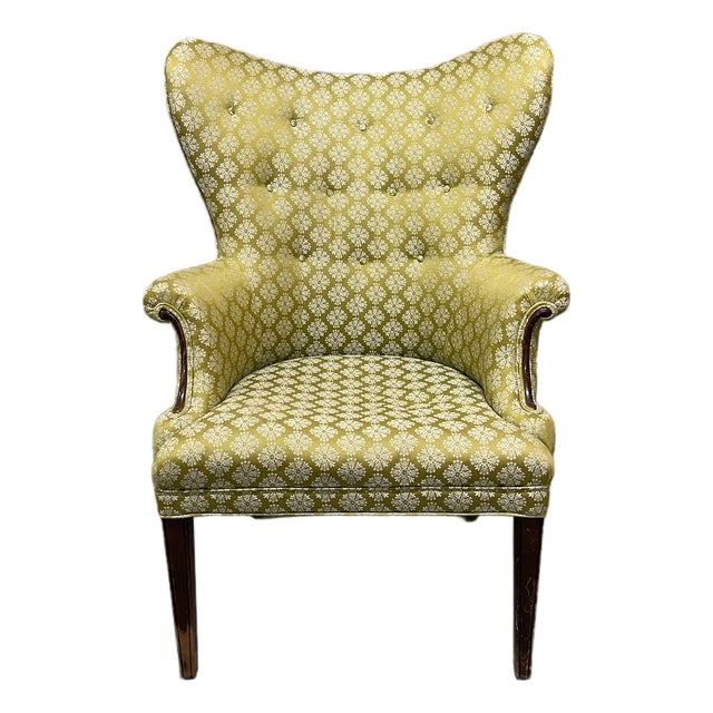 1940's Mid Century Modern Butterfly Wingback Chair For Sale