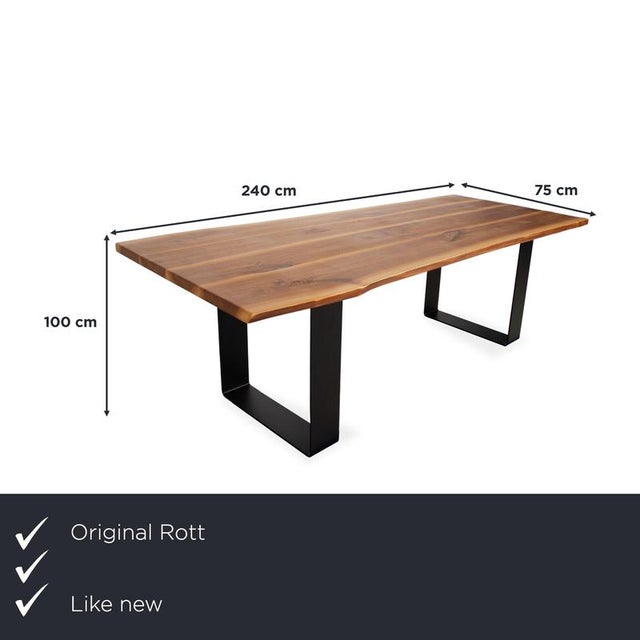 with this solid wood dining table from Rott Woodart, you'll bring a truly unique piece directly into your dining room. The...