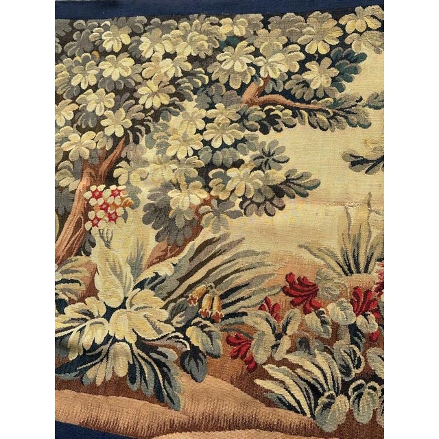 19th Century French Aubusson Landscaper Tapestry, 1890s For Sale - Image 4 of 18