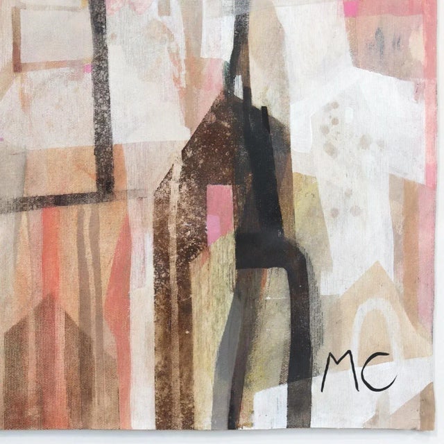 2020s Antibes 2 - Framed Contemporary Neutral Tones Original Acrylic Painting on Canvas by Swedish Artist Maria C Bernhardsson For Sale - Image 5 of 9