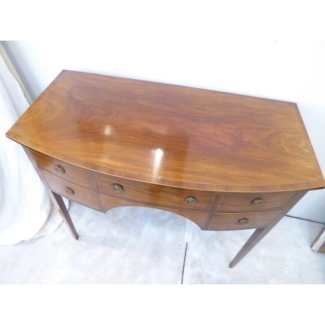 Early 20th Century Vintage English Mahogany Sideboard For Sale - Image 5 of 6