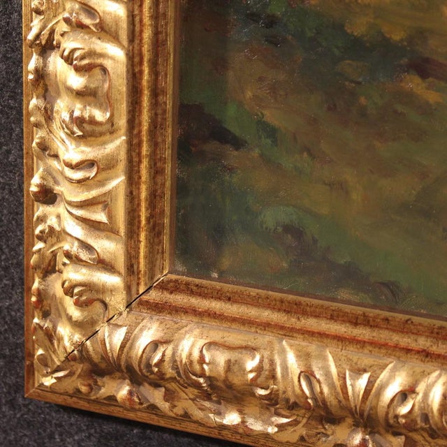 Italian Artist, The Vineyard in Druento, 1992, Oil on Canvas For Sale - Image 10 of 16