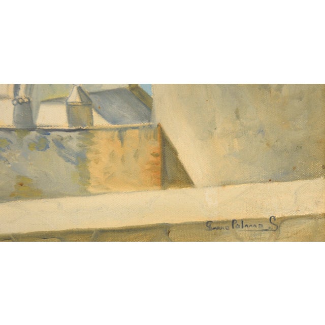 Impressionist Bell Tower - European Cityscape For Sale - Image 3 of 8