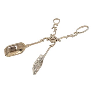 Silver Salad, Bread or Sauces Tongs For Sale