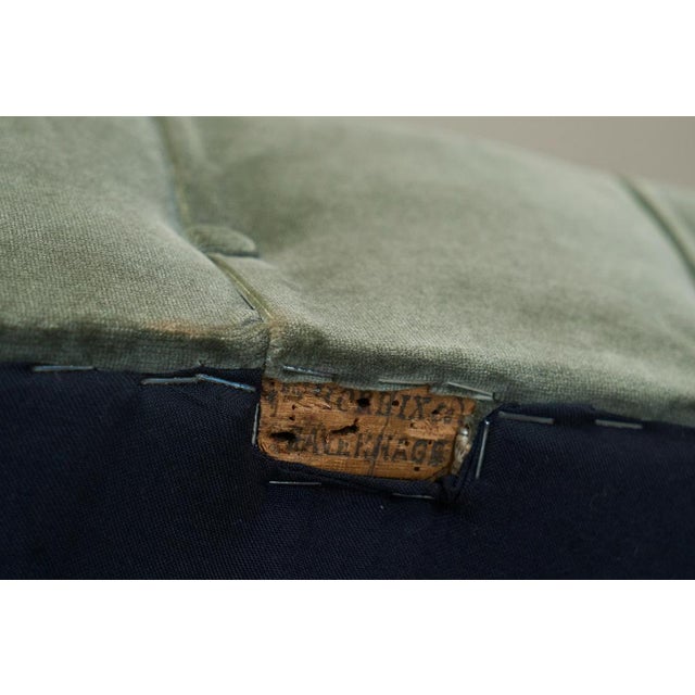 19th Century Horrix Brothers Lounge Chair in Velvet, the Netherlands For Sale - Image 16 of 17