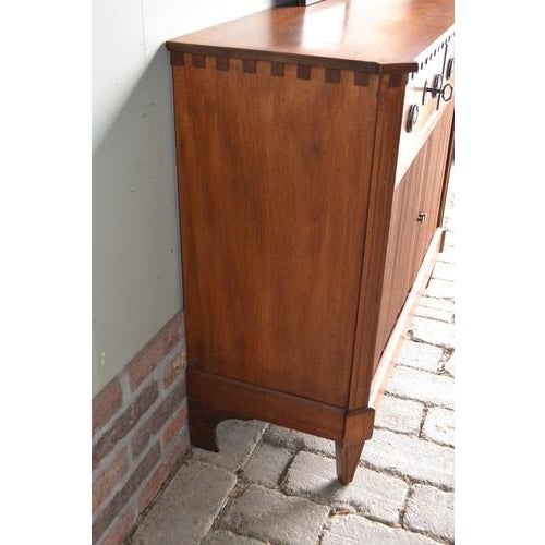 Antique Sideboard in Mahogany with Tambour Doors, 1800s For Sale - Image 9 of 12