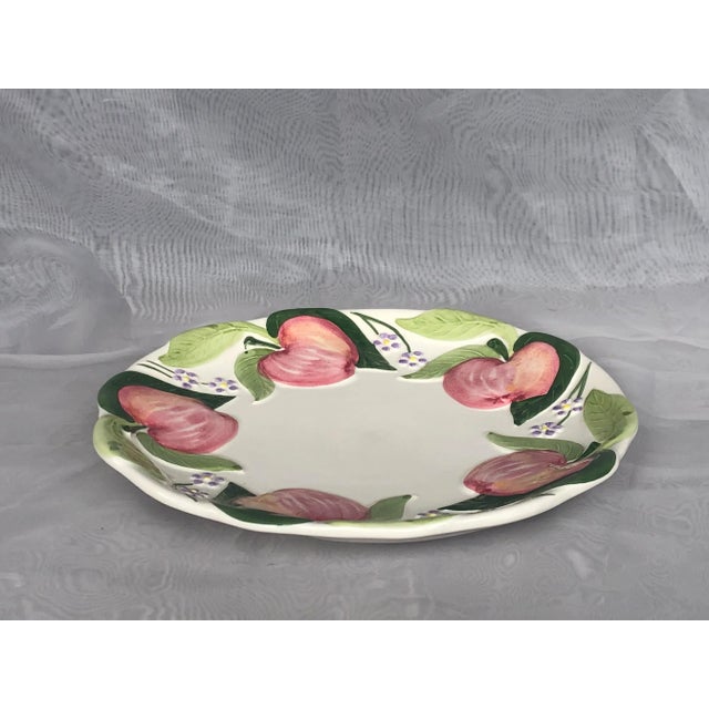 Vintage Decorative Majolica Pottery Plate For Sale - Image 10 of 13