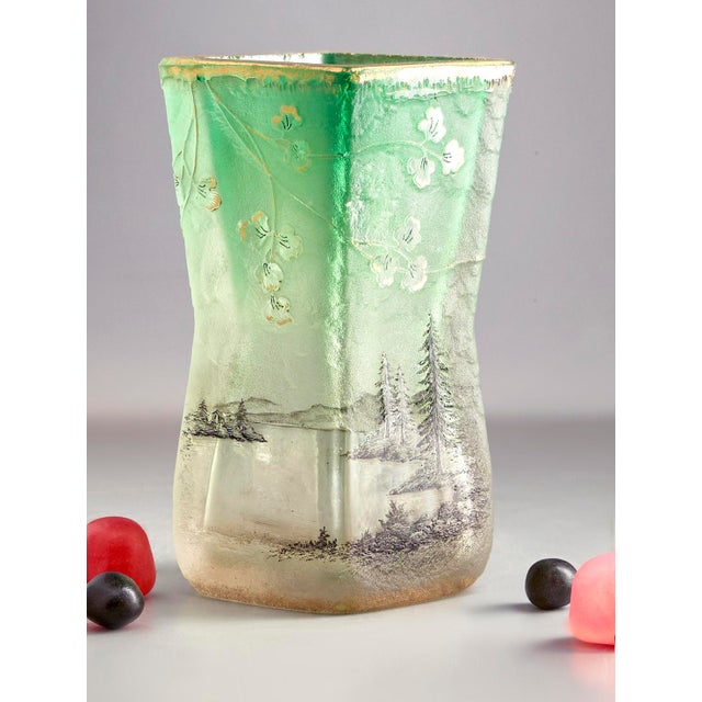 Vintage Vase by Jean Daum for Daum, 1890s, in Very Good conditions. Designed 1890 to 1919 This piece has an attribution...