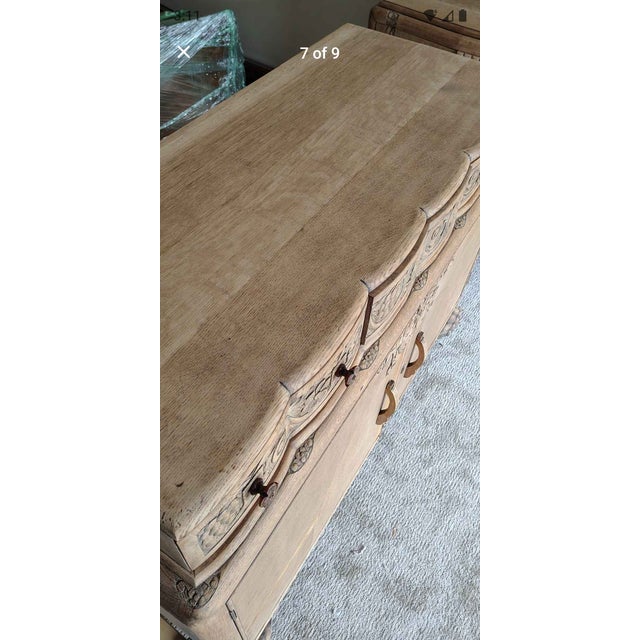 Wood 1920's Art Deco Architectural Carved Statement Storage For Sale - Image 7 of 10
