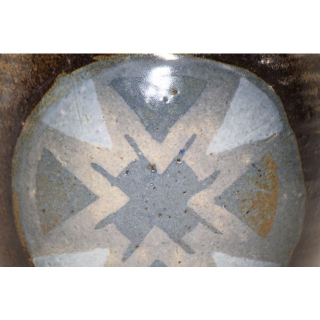 Tribal Hand-Thrown, Vintage, Signed 1970 Van Meter Pottery Vase For Sale - Image 3 of 3