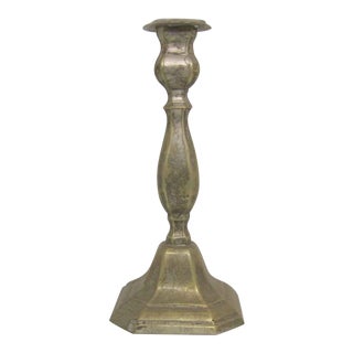 Silver Plated Candlestick Holder For Sale