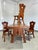 German Brutalist Tyrolean Style Oak Dining Chairs, Set of 4 For Sale - Image 9 of 11