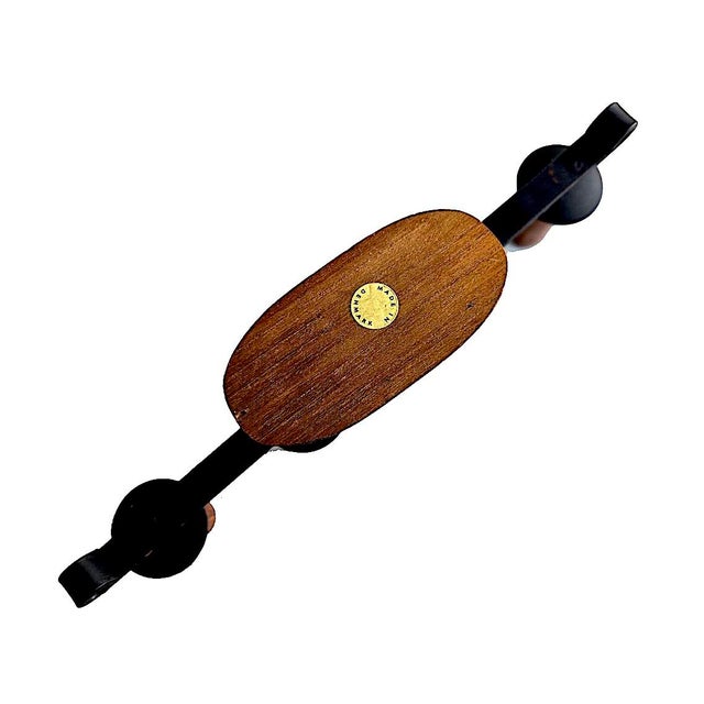 1980s Lüthje Danish Teak Wood Candelabra For Sale - Image 11 of 13