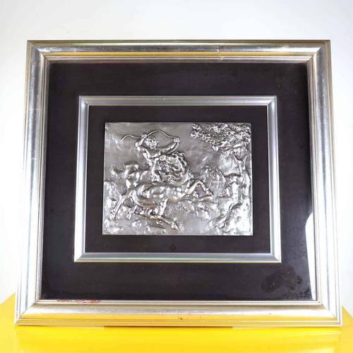 Silver Bas-Relief attributed to Aligi Sassu For Sale - Image 13 of 13