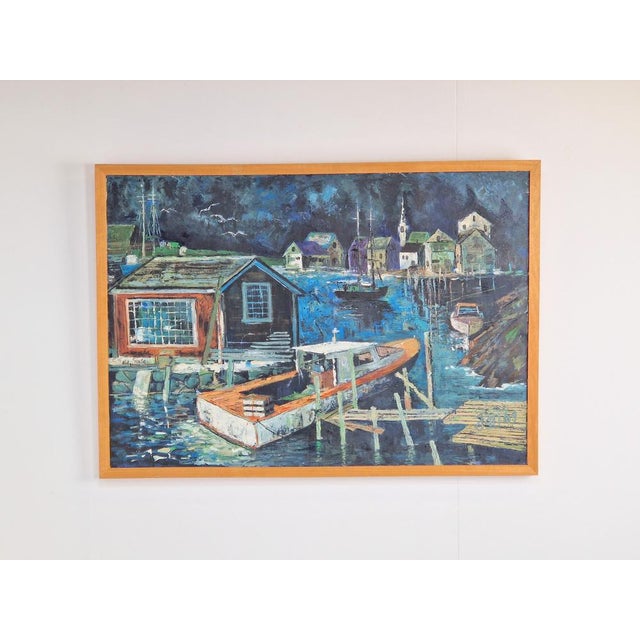 Harbor View, Acrylic on Canvas, 1969 For Sale - Image 7 of 10