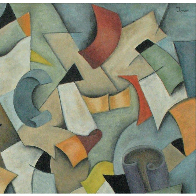 2010s "Motion"/Geometric Oil Painting/ by Trish Toro For Sale - Image 5 of 12