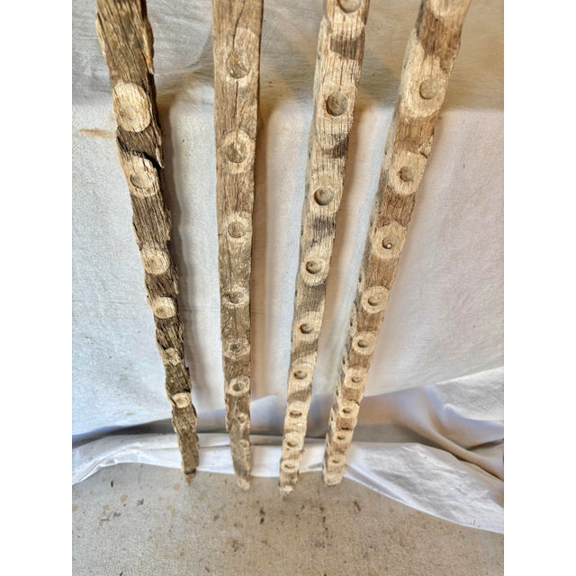 Early 20th Century French Wooden Oyster Sticks - Set of 4 For Sale - Image 10 of 12