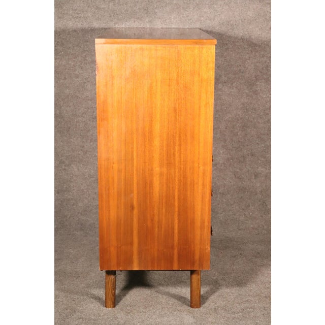 Wood Mid 20th Century Pierre Debs Designed Dresser by Bassett, Attributed For Sale - Image 7 of 8