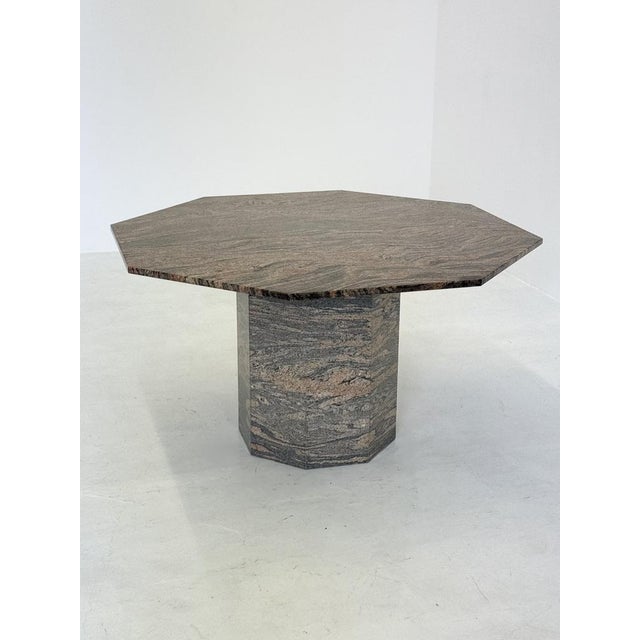 Vintage Octagonal Dining Table in Granite / Natural Stone For Sale - Image 14 of 14