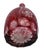 Vintage Nachtmann Traube Cranberry Cut to Clear Crystal Wine Carafe Grape Pattern For Sale - Image 4 of 5