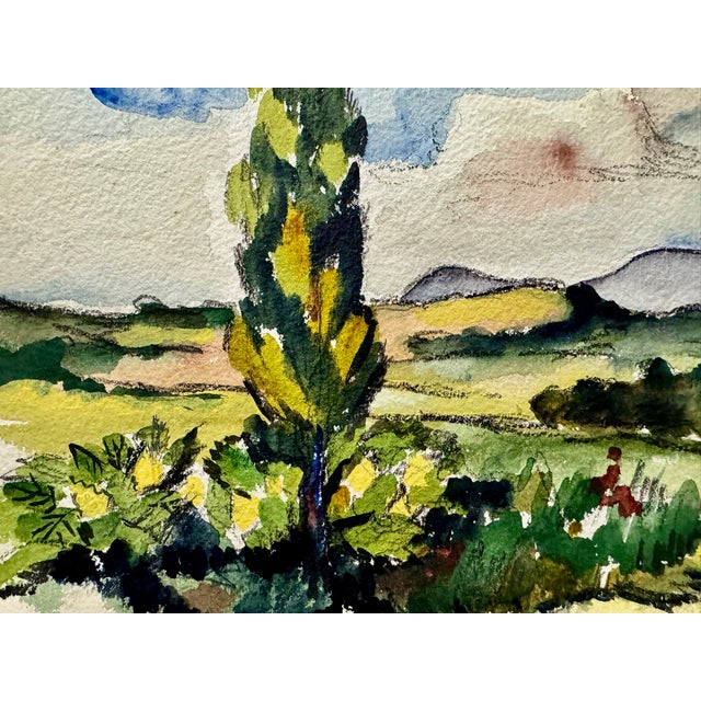 Original watercolor on paper by Henry Emil Salloch, also known as Heinz Emil Salloch, the German-born American artist and...