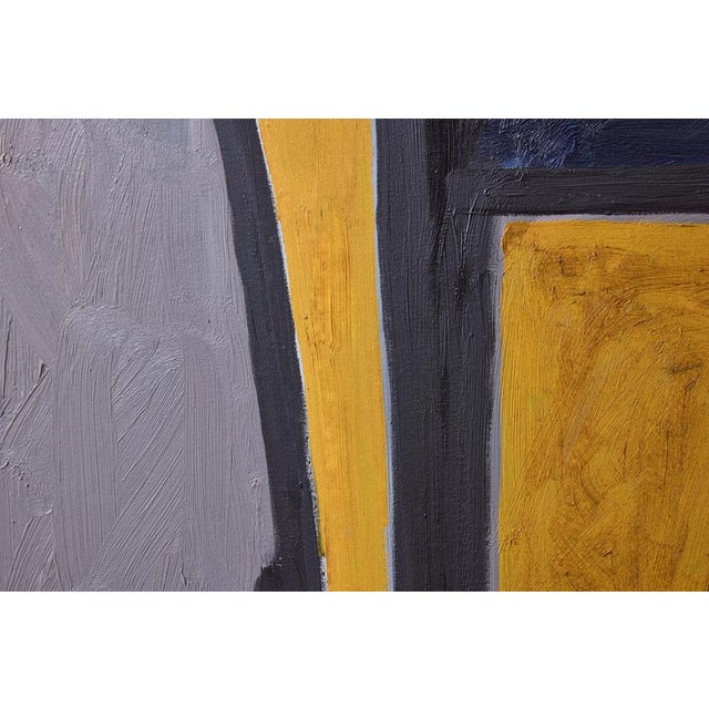 Black Bob Blankwaard, Abstract Composition, 2000, Oil on Canvas For Sale - Image 8 of 12