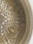 Mediterranean Large Ornate Silver and Gold Embossed Paisley Decorative Bowl For Sale - Image 3 of 7