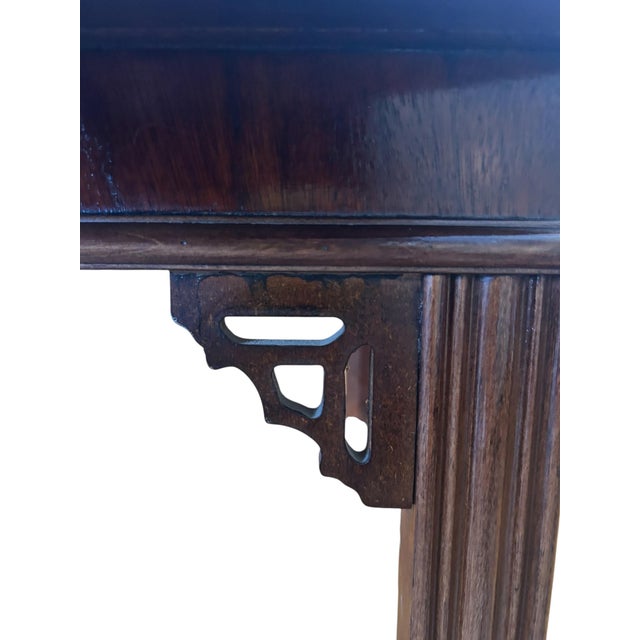 Wood Vintage Lane Butler Tray Table in Walnut With Folding Hinged Sides For Sale - Image 7 of 12