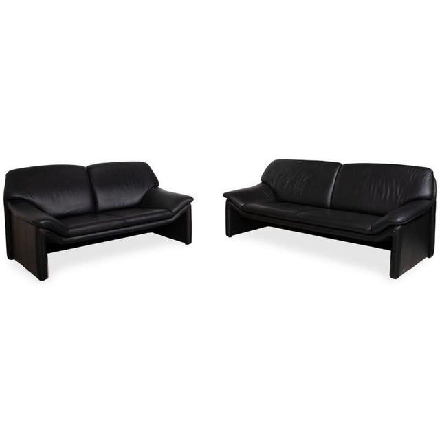 Leather Sofa Set from Laauser, Set of 2 For Sale - Image 18 of 18