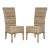 Dainton 19''H Rattan Side Chair in Natural Unfinished - a Pair For Sale